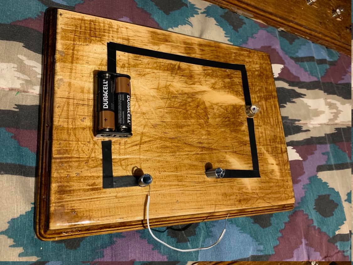 Basic circuit demonstration board (one of three identical models).